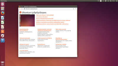 Ubuntun työpöytä