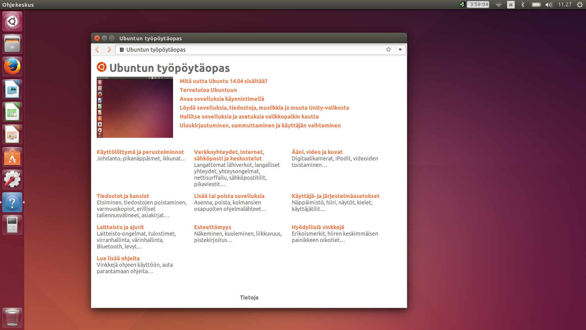 Ubuntu 14.04 LTS - työpöytä